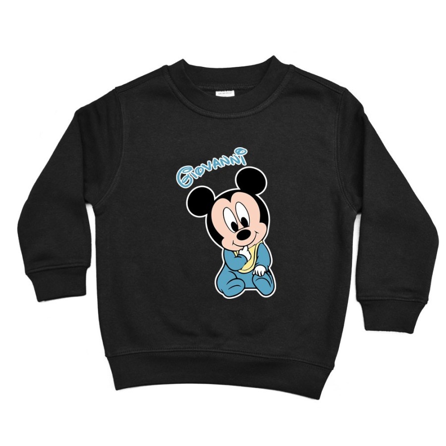 Felpa bambino personalizzata con nome sweet topolino Cartoon