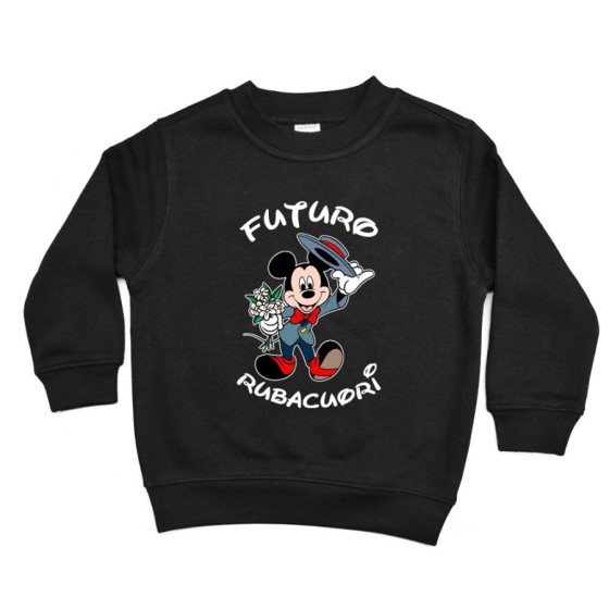 Felpa bambino futuro rubacuori con topolino Cartoon