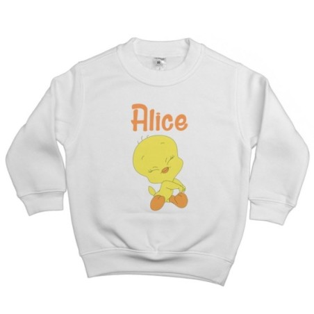 Felpa bambina personalizzata con nome baby titti coccolosa