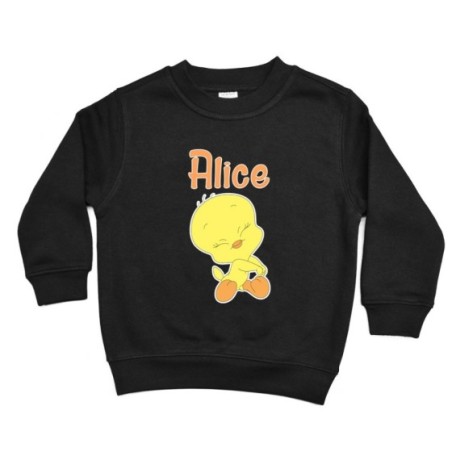 Felpa bambina personalizzata con nome baby titti coccolosa Cartoon