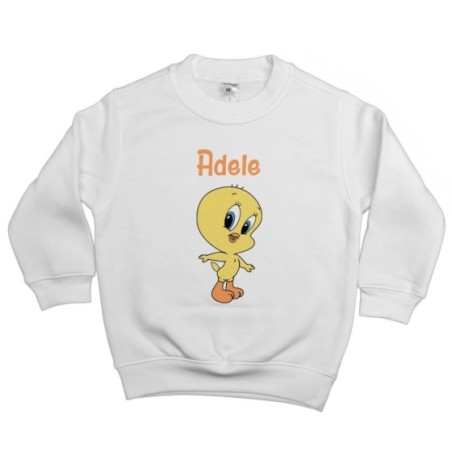 Felpa bambina personalizzata con nome baby titti