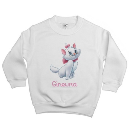 Felpa bambina personalizzata con nome minou