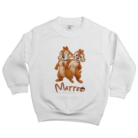 Felpa bambino personalizzata con nome cip e ciop