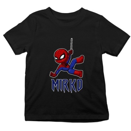 T-shirt bambino personalizzata con nome baby spiderman