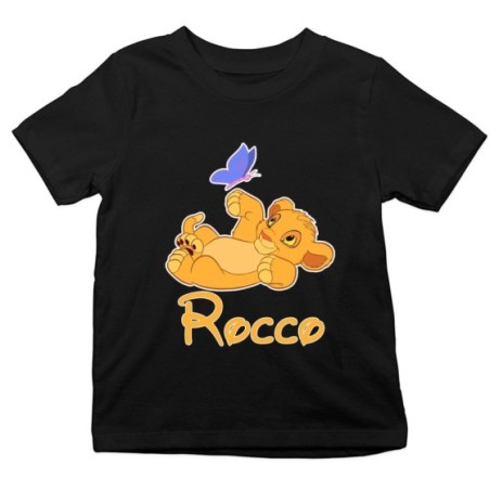 T-shirt bambino personalizzata con nome simba