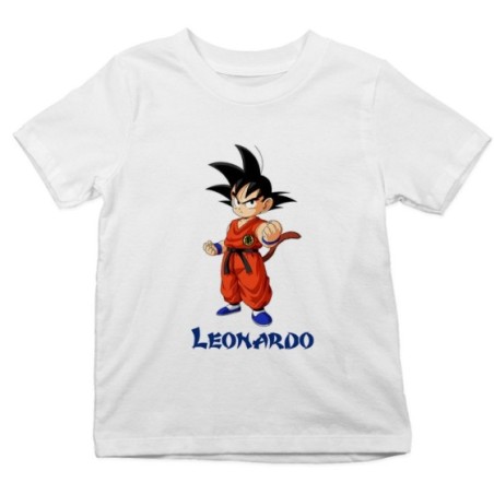 T-shirt bambino personalizzata con nome goku