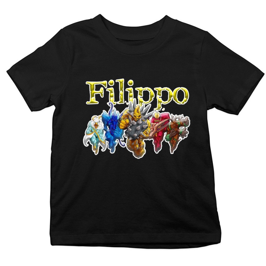 T-shirt bambino personalizzata con nome gormiti Cartoon