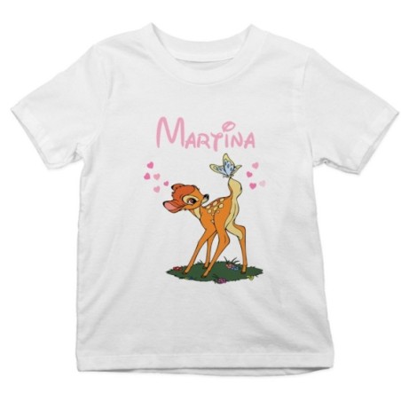 T-shirt bambino personalizzata con nome bambi