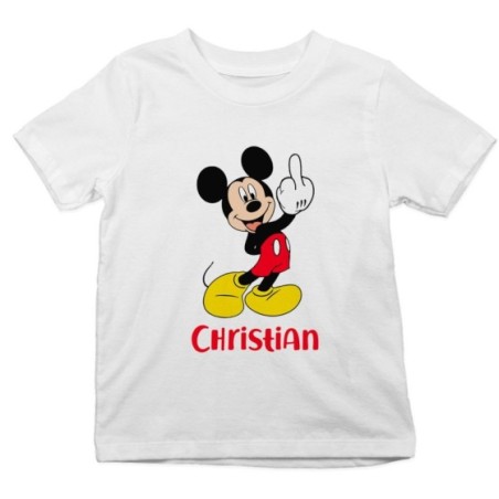 T-shirt bambino personalizzata con nome topolino - minnie...