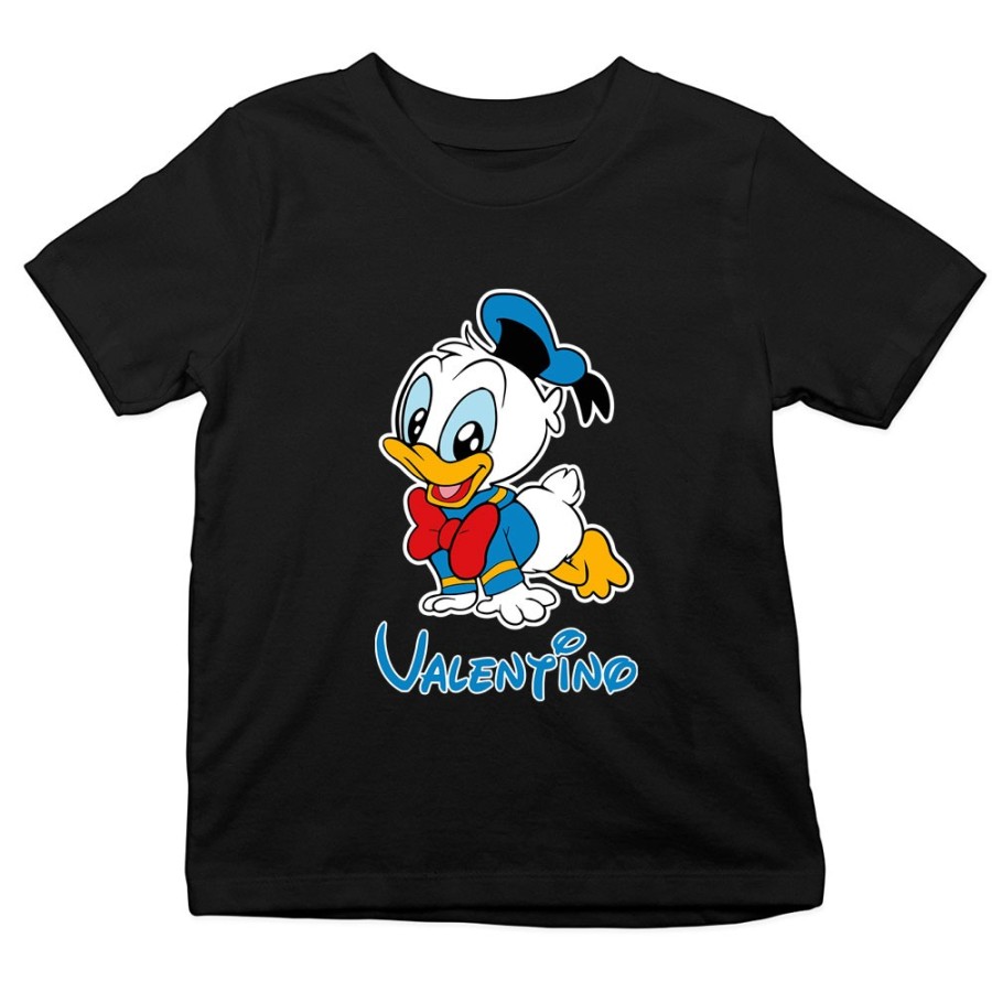 T-shirt bambino personalizzata con nome baby paperino Cartoon
