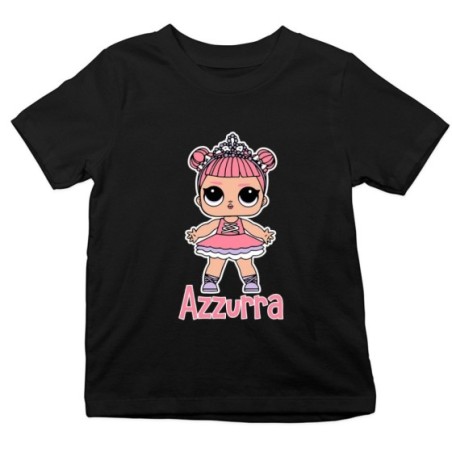 T-shirt bambina personalizzata con nome lol