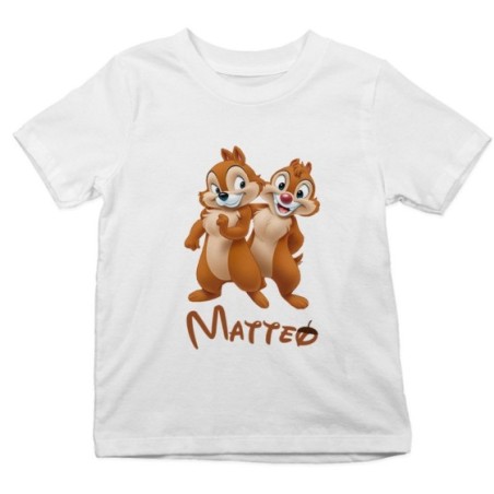 T-shirt bambino personalizzata con nome cip e ciop