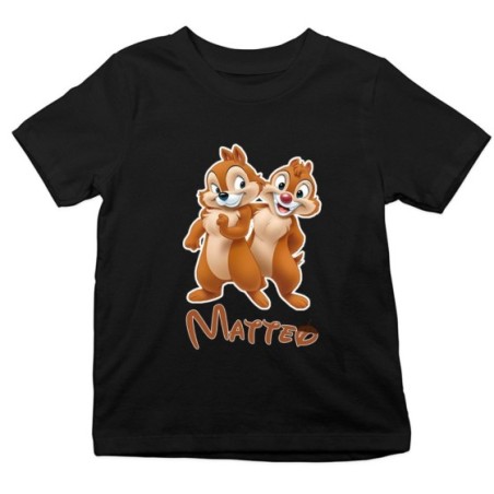 T-shirt bambino personalizzata con nome cip e ciop Cartoon