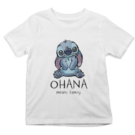 T-shirt bambino con stitch ohana means family Cartoon