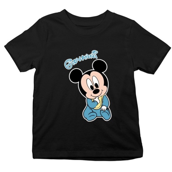 T-shirt bambino personalizzata con nome sweet topolino Cartoon