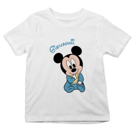 T-shirt bambino personalizzata con nome sweet topolino Cartoon