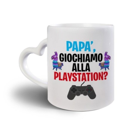 Tazza papà giochiamo alla playstation Per il papà