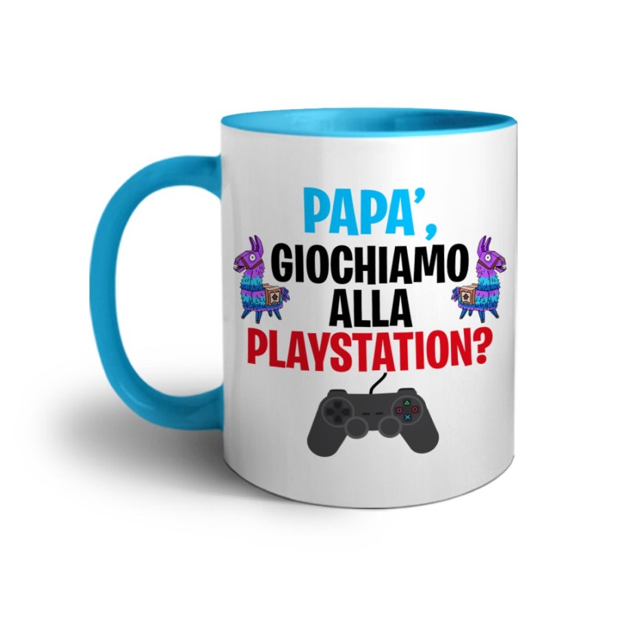 Tazza papà giochiamo alla playstation Per il papà