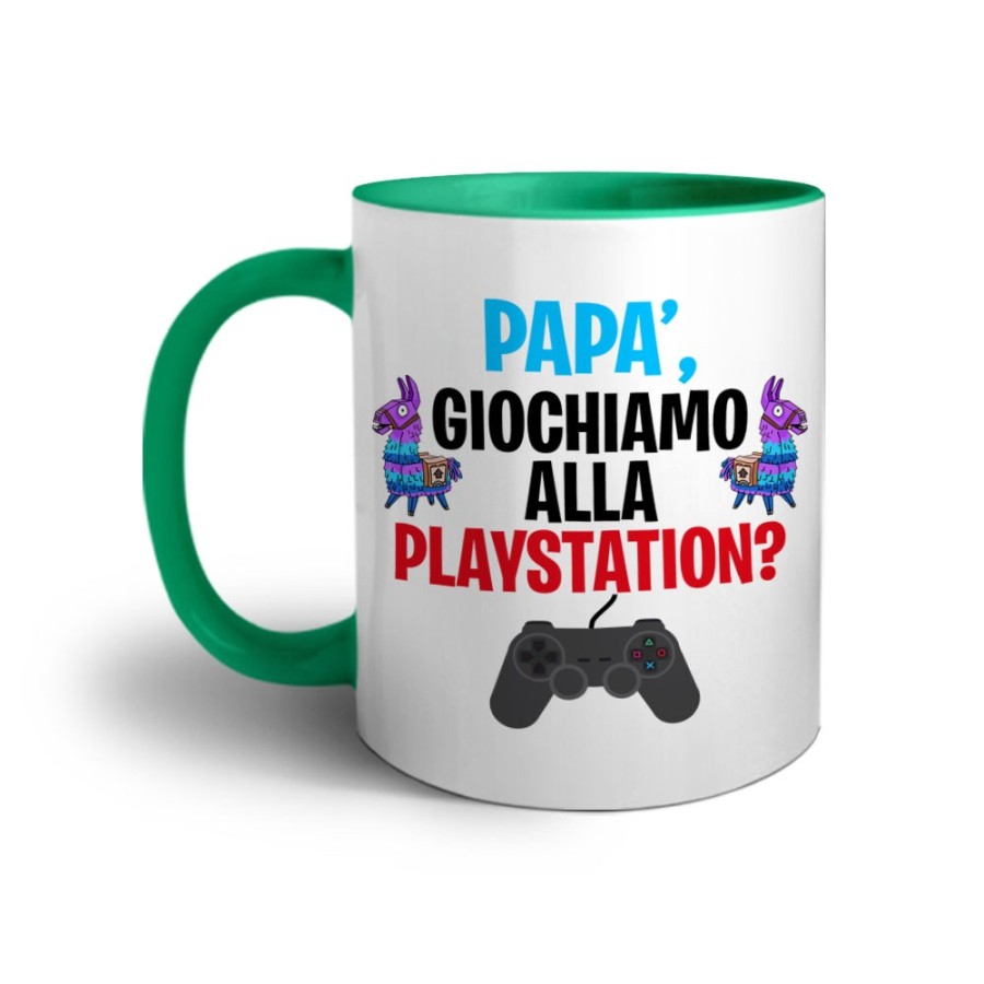Tazza papà giochiamo alla playstation Per il papà