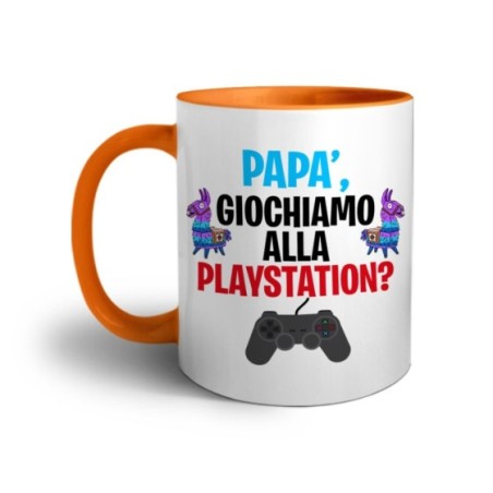 Tazza papà giochiamo alla playstation Per il papà