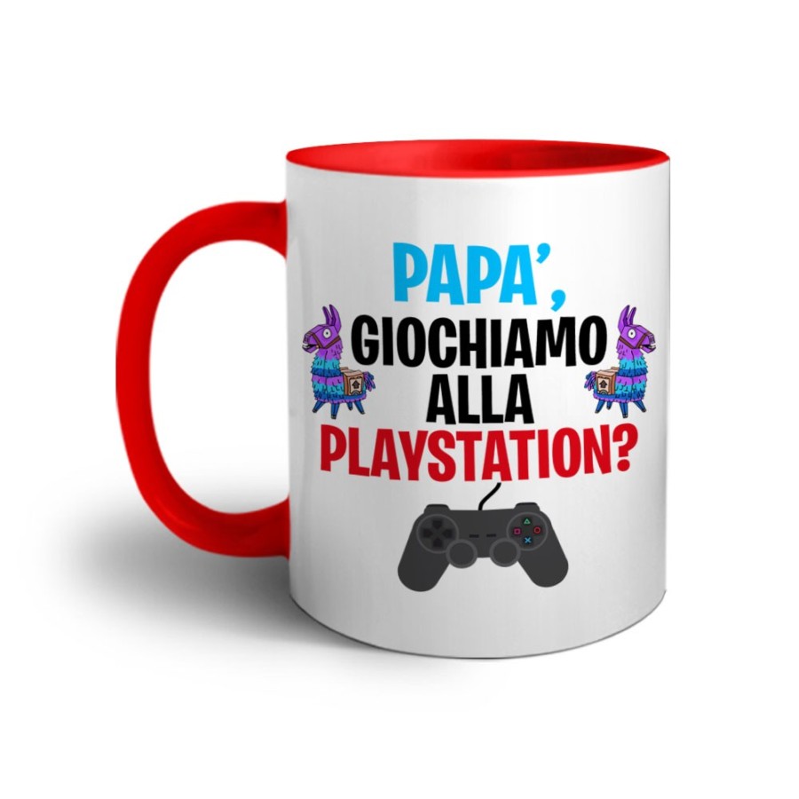 Tazza papà giochiamo alla playstation Per il papà