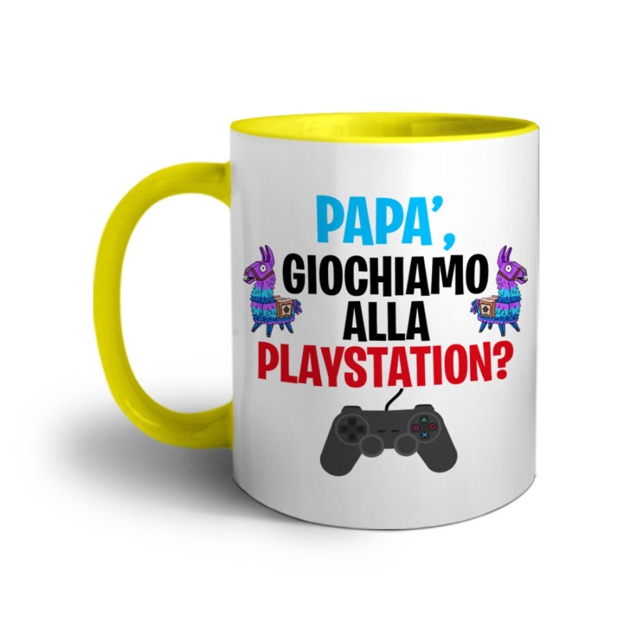 Tazza papà giochiamo alla playstation Per il papà