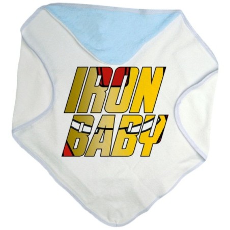 Accappatoio neonato iron baby sign
