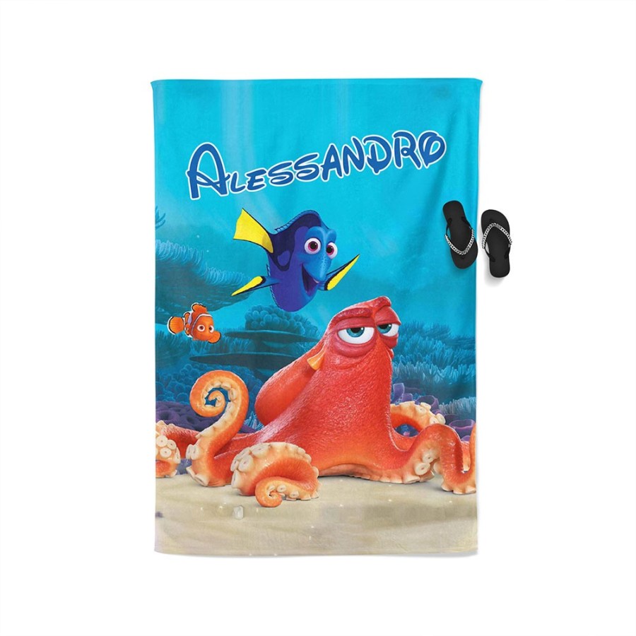 Telo mare personalizzato con nome nemo Cartoon