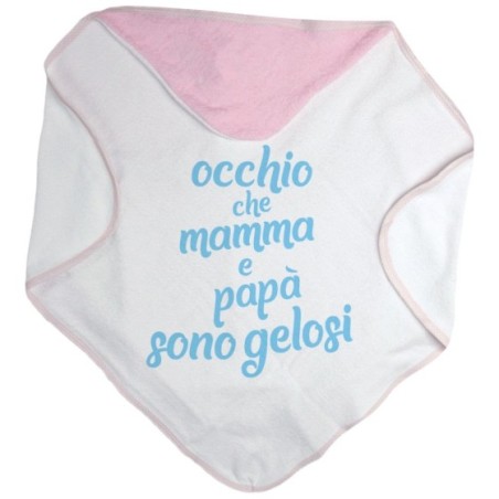 Accappatoio neonato occhio che mamma e papà sono gelosi Per la famiglia