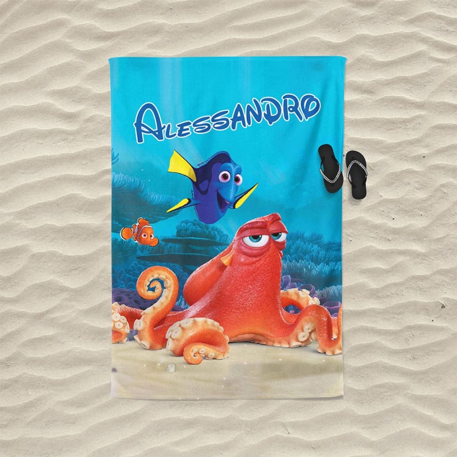 Telo mare personalizzato con nome nemo Cartoon