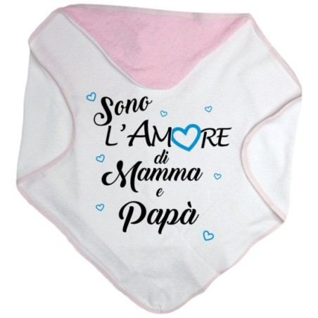 Accappatoio neonato sono l'amore di mamma e papà Per la famiglia