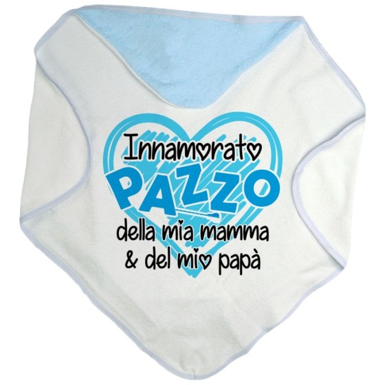 Accappatoio neonato innamorato pazzo della mia mamma e del mio papà Per la famiglia