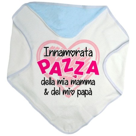 Accappatoio neonato innamorato pazzo della mia mamma e del mio papà Per la famiglia