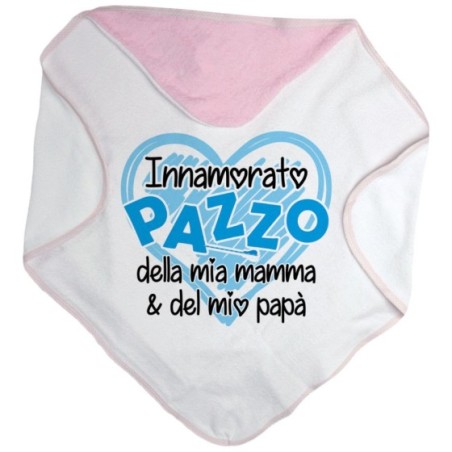 Accappatoio neonato innamorato pazzo della mia mamma e del mio papà Per la famiglia