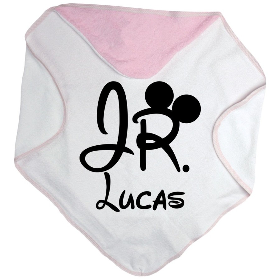 Accappatoio neonato personalizzabile con nome jr Per la famiglia