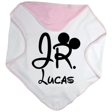 Accappatoio neonato personalizzabile con nome jr Per la famiglia