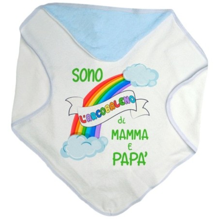 Accappatoio neonato sono l'arcobaleno di mamma e papà Per la famiglia