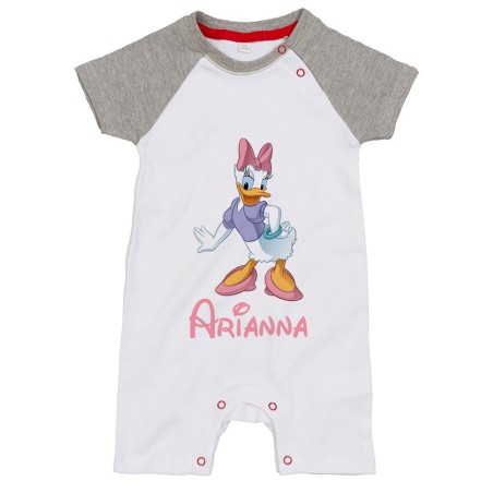 Pagliaccetto neonata personalizzato con nome paperina