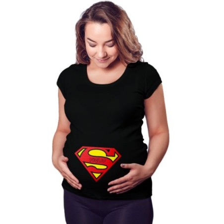 Maglia premaman super figlio super figlia Per la famiglia