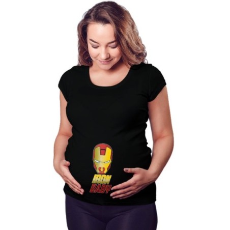 Maglia premaman iron baby
