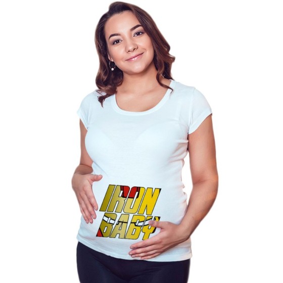 Maglia premaman iron baby sign Per la famiglia