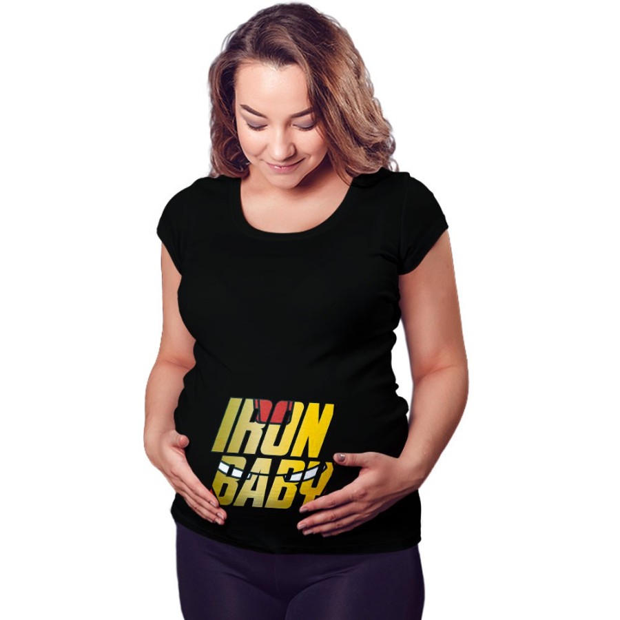 Maglia premaman iron baby sign Per la famiglia