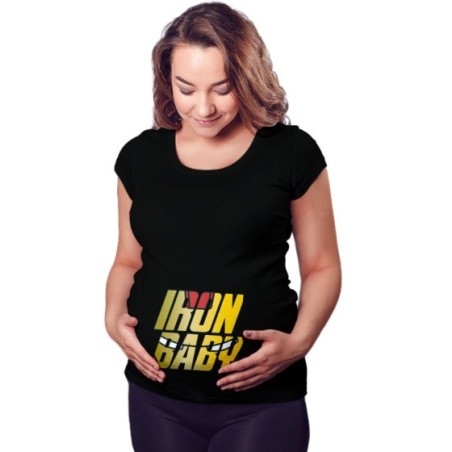 Maglia premaman iron baby sign Per la famiglia
