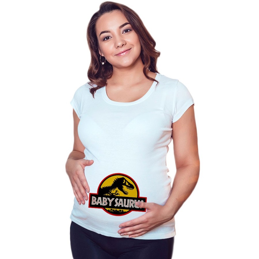Maglia premaman baby saurus jurassic Per la famiglia