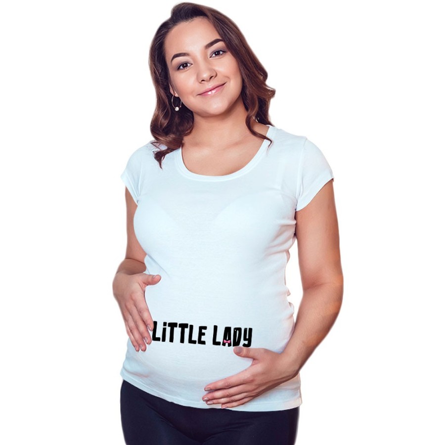 Maglia premaman little lady little man Per la famiglia