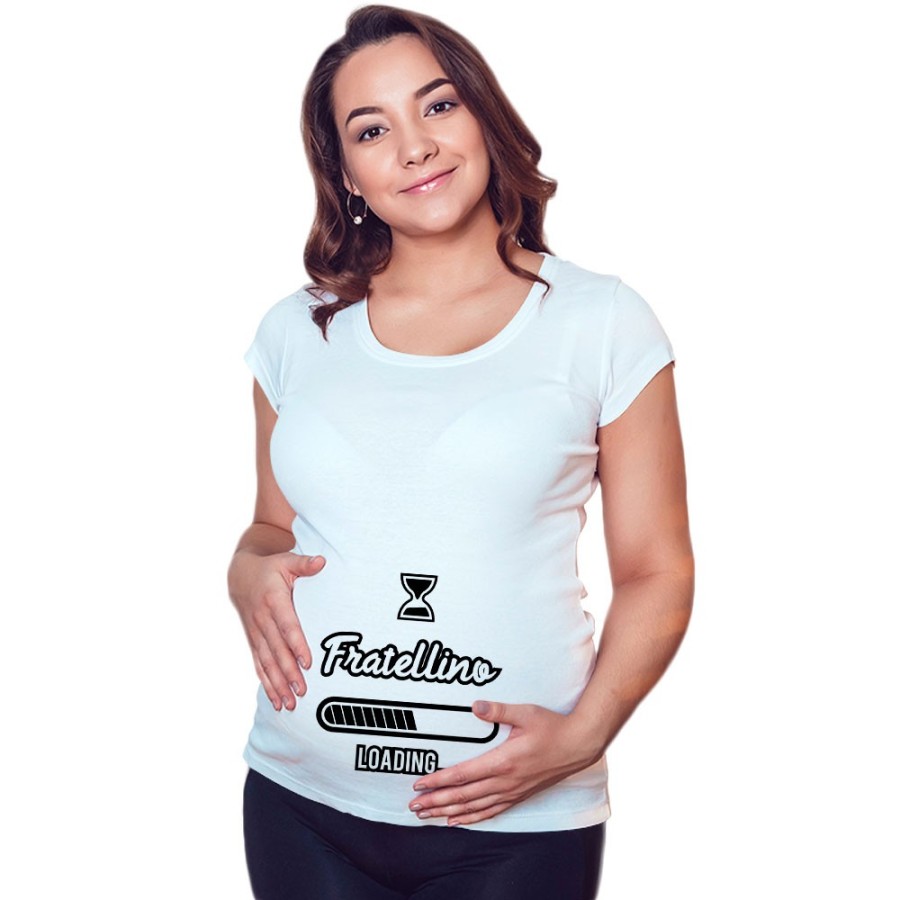 Maglia premaman fratellino sorellina loading Per la famiglia