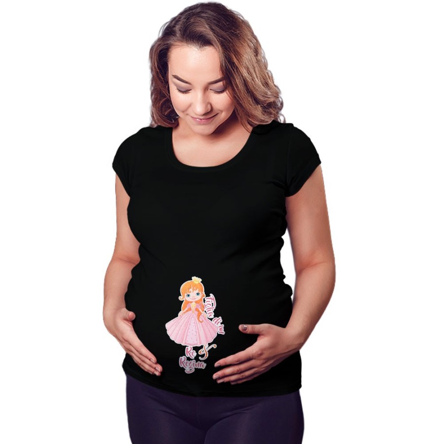 Maglia premaman figlia di un re e regina royal Per la famiglia