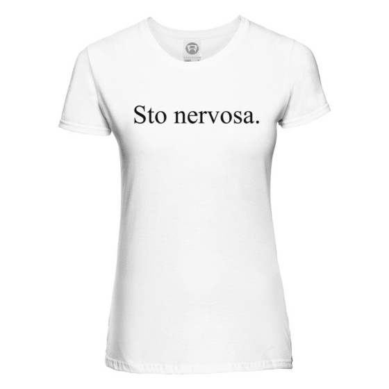 T-shirt donna sto nervosa Frasi