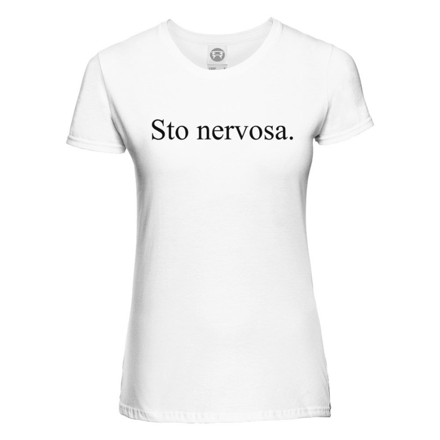T-shirt donna sto nervosa Frasi