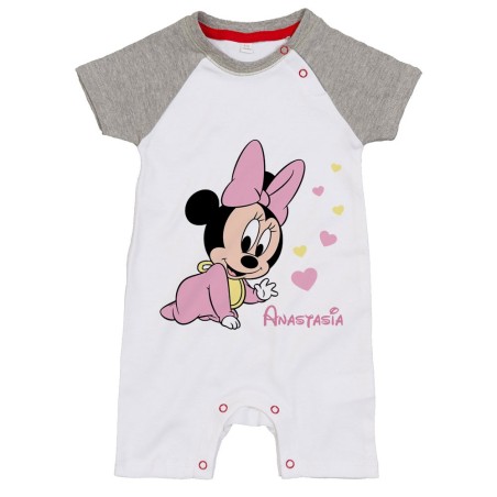 Pagliaccetto neonata personalizzato con nome baby minnie